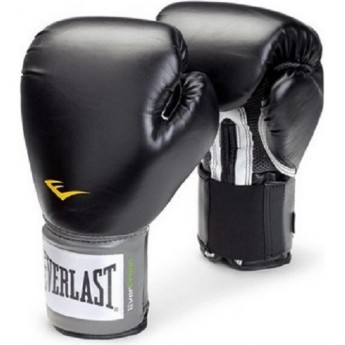 Перчатки тренировочные EVERLAST PU PRO STYLE ANTI-MB 10oz черные