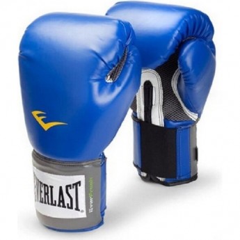 Перчатки тренировочные EVERLAST PU PRO STYLE ANTI-MB 16 oz синие